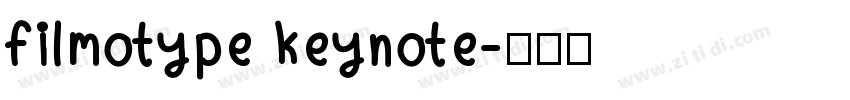 filmotype keynote字体转换